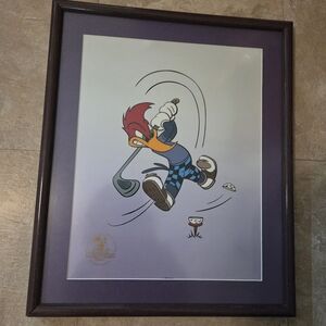 Woody Woodpecker "Mean Splice" Framed Sericel Cel Animation Art, 1998